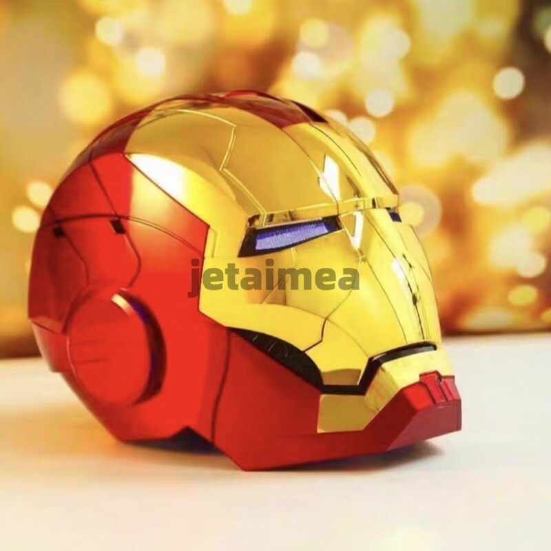 US! Iron Man Gold Mask Cosplay AUTOKING MK5 1:1 Helmet Wearable Voice-control