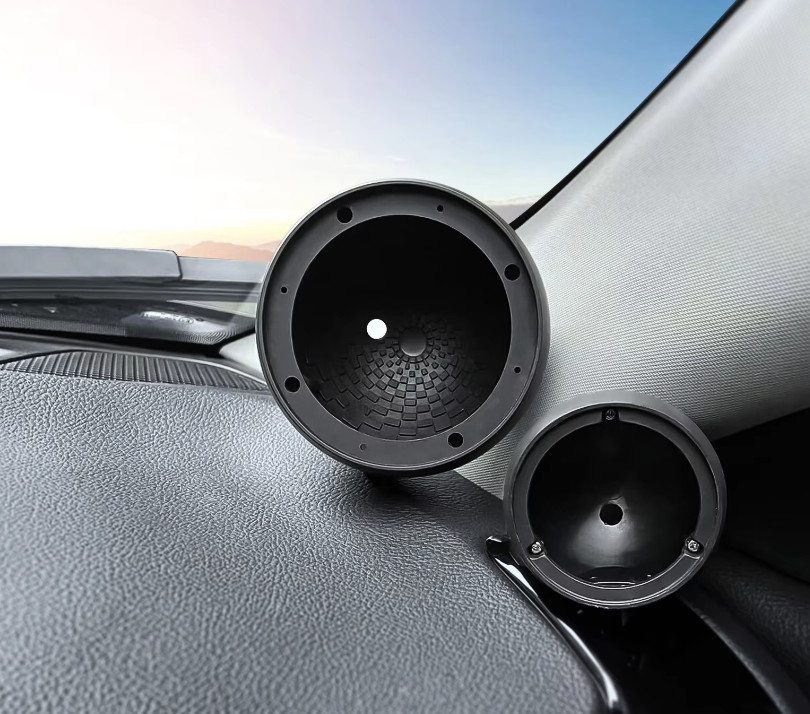 Tweeter & Midrange Speaker Pods Pair ABS Plastic A Pillar Dash Mount Mids Highs