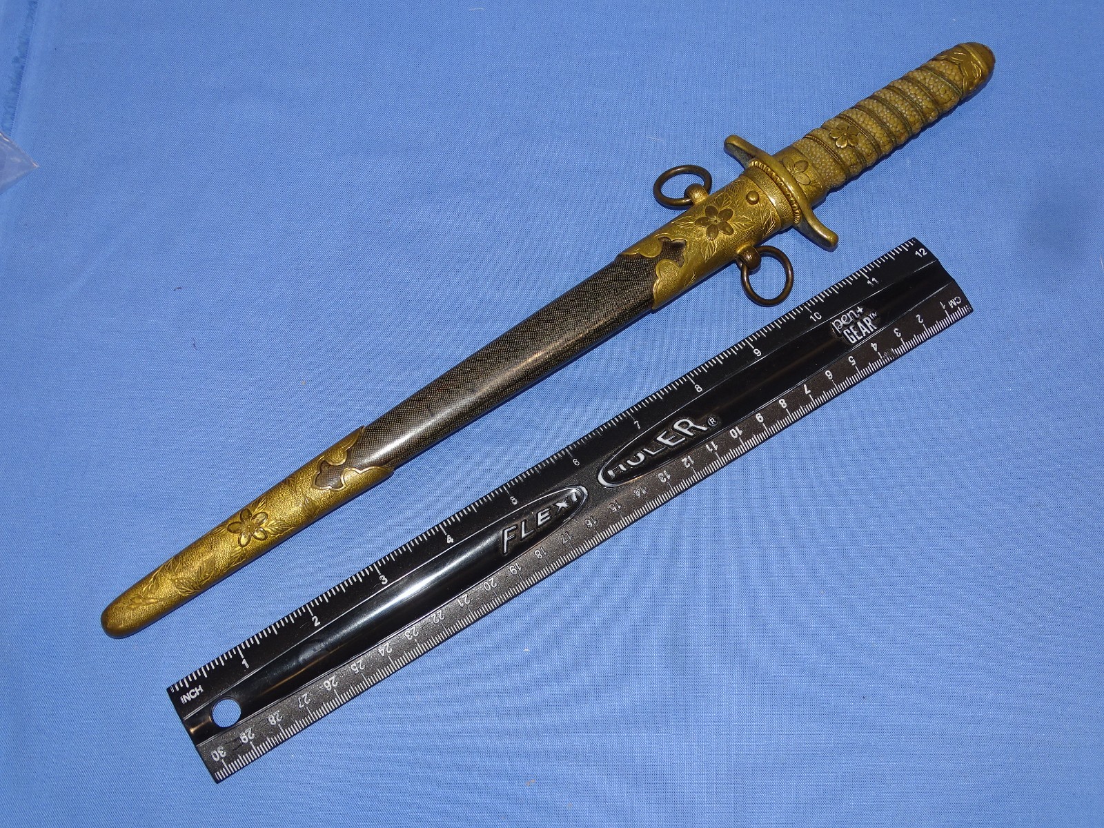 WWII Japanese Navy IJN Officer's Dagger Dirk w/ Handmade Blade
