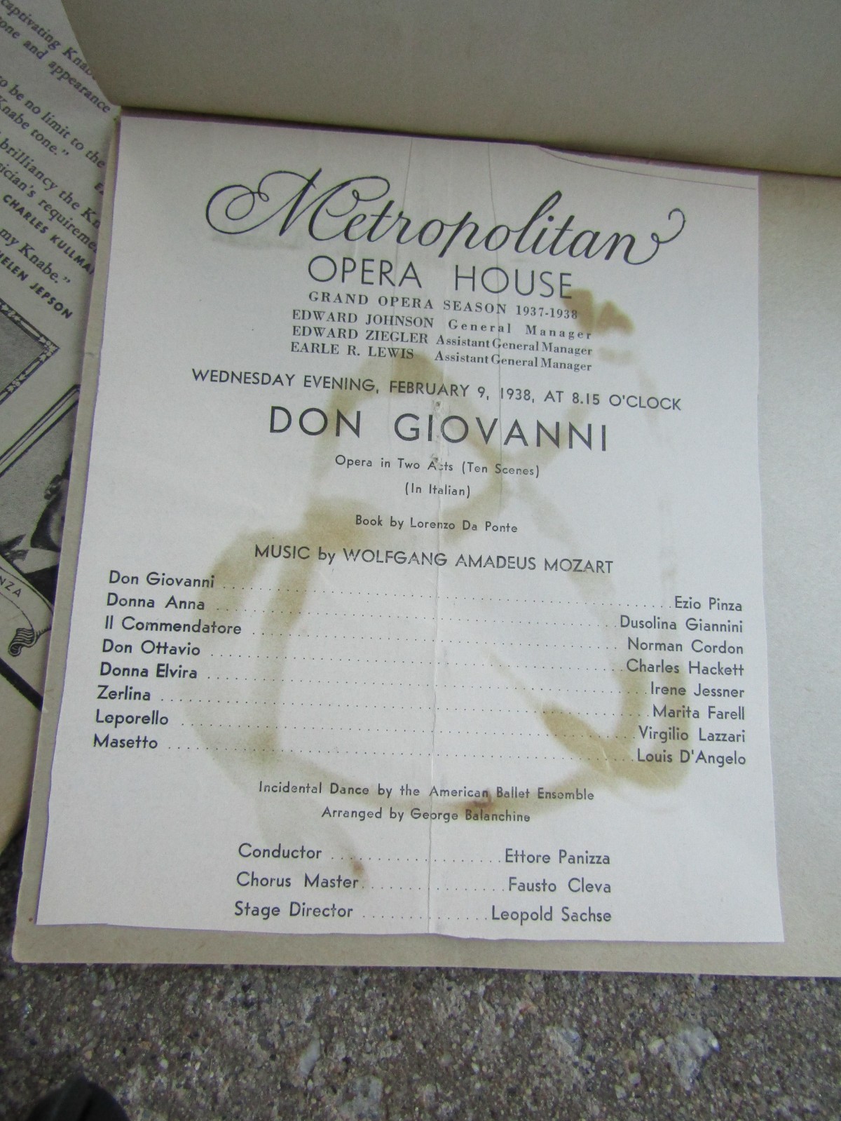 Early 1900's Lot of 3 Vintage Metropolitan Grand Opera House NY Playbill Program