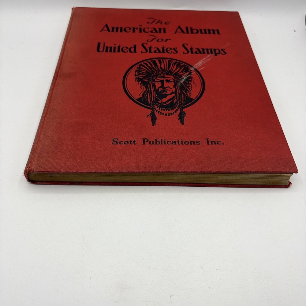 1940 Scott American Album For United States Stamps 200 Plus Mounted Stamps