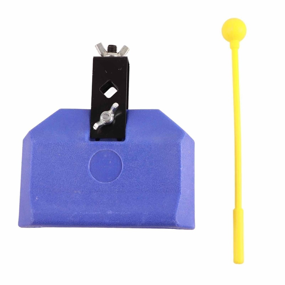 Blue Environmentally Friendly Plastic Percussion Instruments Block Latin Drum