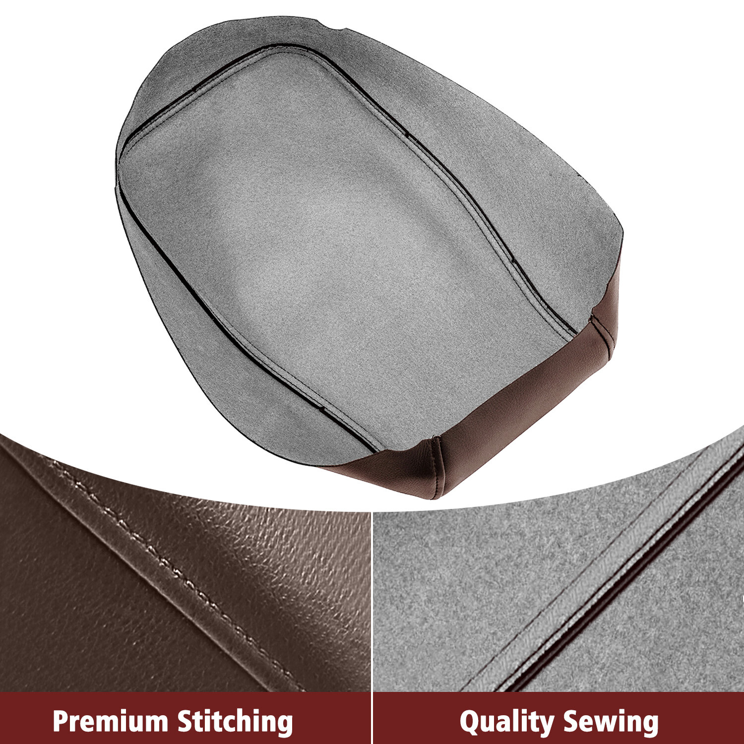 Fits 2013-2018 Toyota Avalon Console Lid Armrest & Door Panel Cover Trim Brown