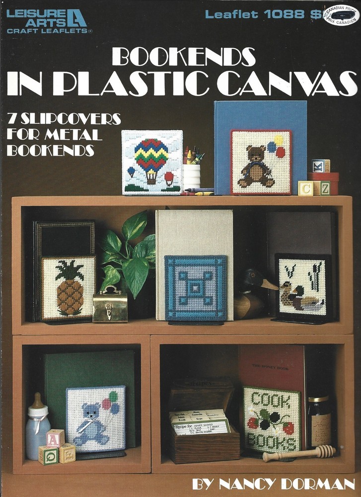 Bookends in Plastic Canvas - Craft Instruction Booklet