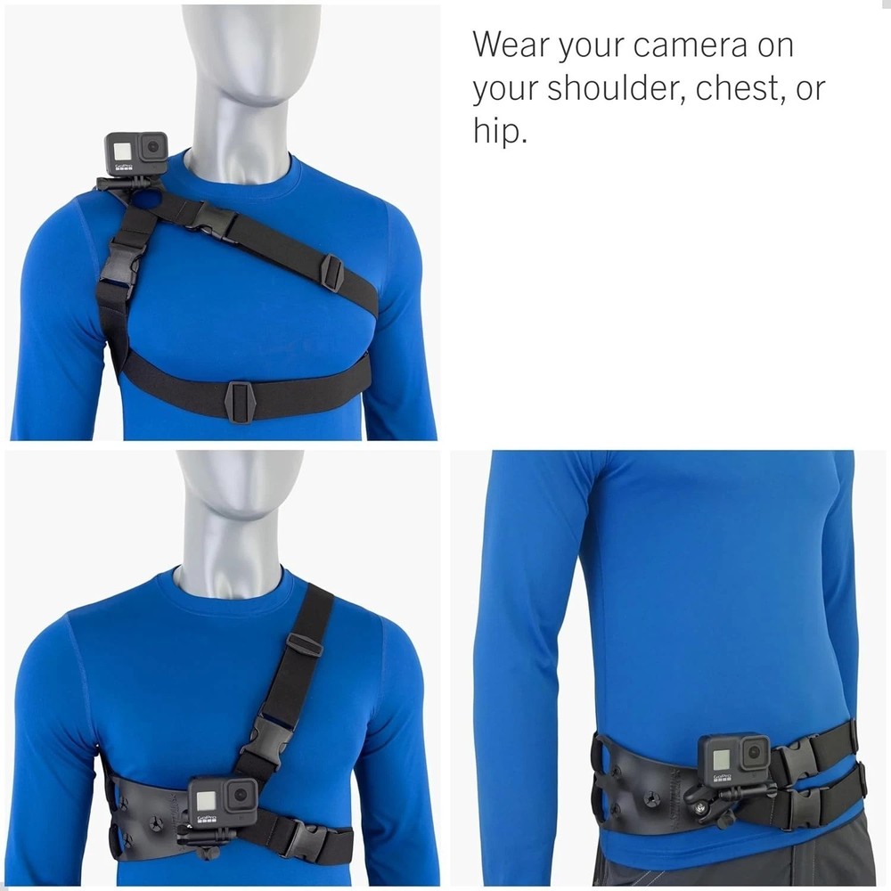 High Stability Shoulder Mount for Action Cameras-