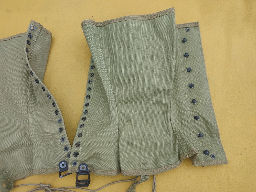 WWII FRASER PRODUCTTS LEGGINGS 6-7-43 MILITARY NOS