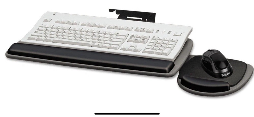 FELLOWES STANDARD ADJUSTABLE KEYBOARD TRAY 93841