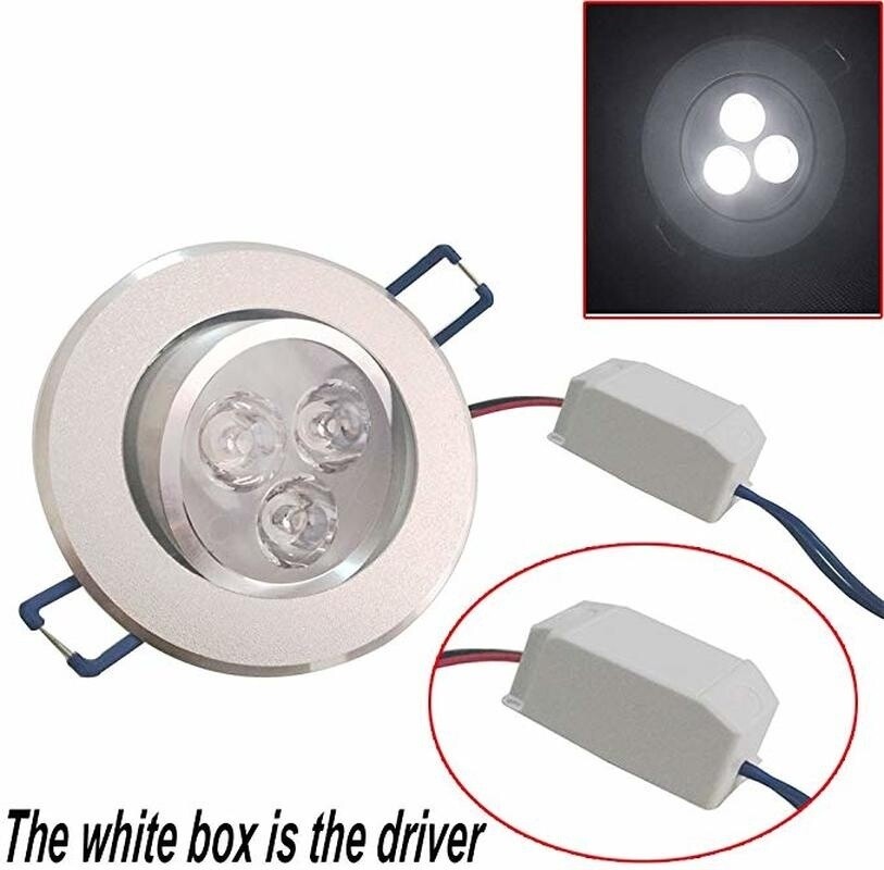 10 Pack LED Recessed Downlight Dimmable Adjustable Angle Ceiling Light 3W/4W/5W