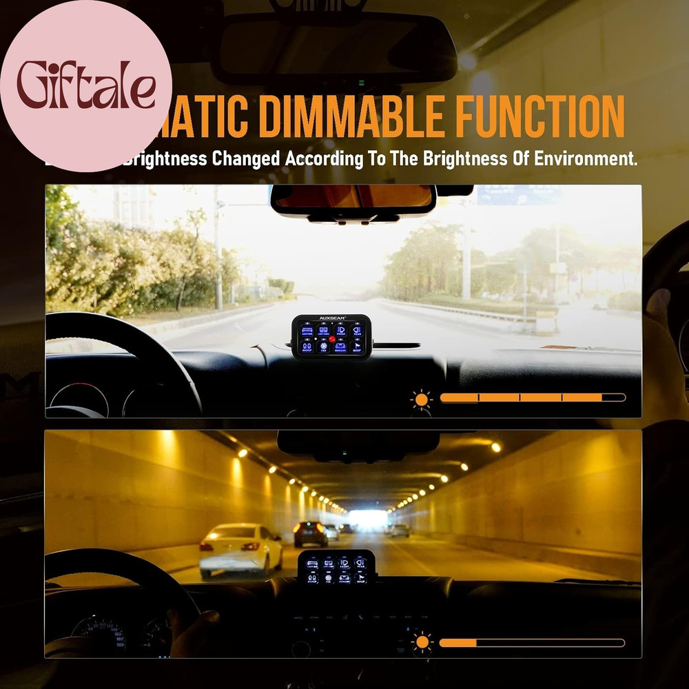 8 Gang Switch Panel BA80 Automatic Dimmable LED Touch Control Panel Box Electron