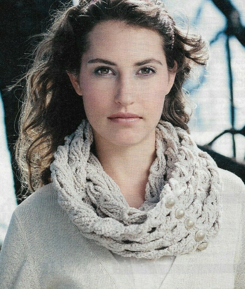 GHOST CONE SCARF WOMEN'S CROCHET PATTERN INSTRUCTIONS