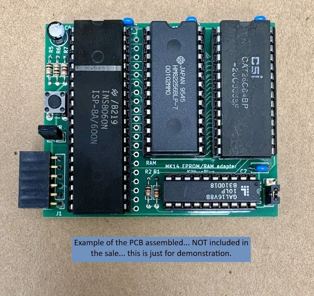 Sinclair MK14 combined ROM/RAM/Kitbug adapter PCB
