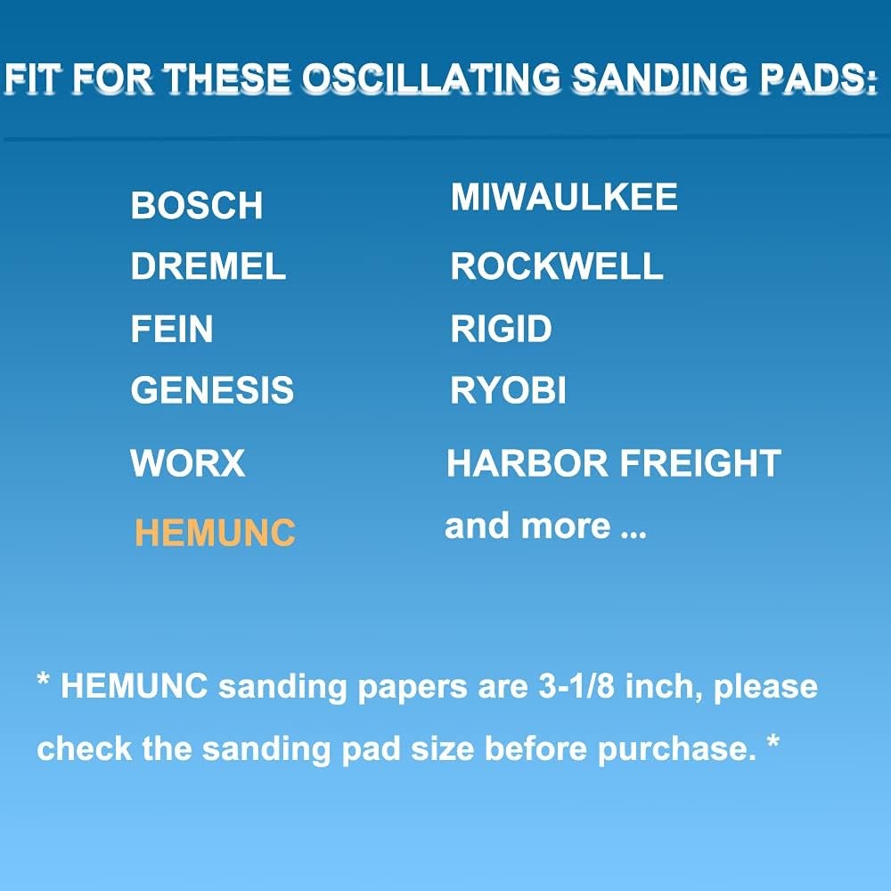 Triangle Oscillating Multi Tool Sanding Pads, 60PACK SANDPAPER, Reddish Brown