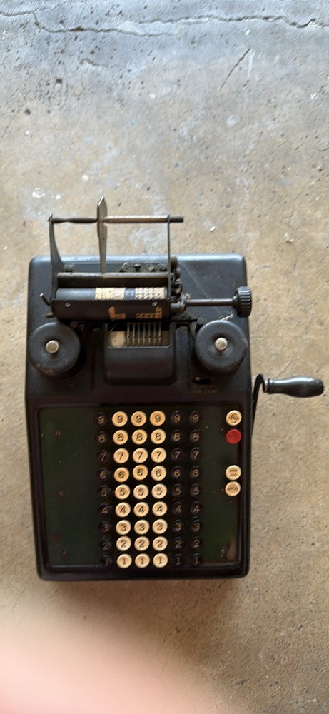 Vintage Burrough's Portable Adding Machine Great Collection Piece