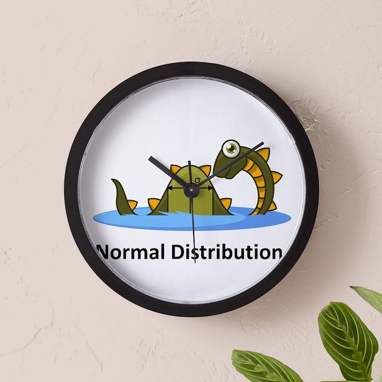 CafePress Normal Distribution 10" Wall Clock (1127364535)