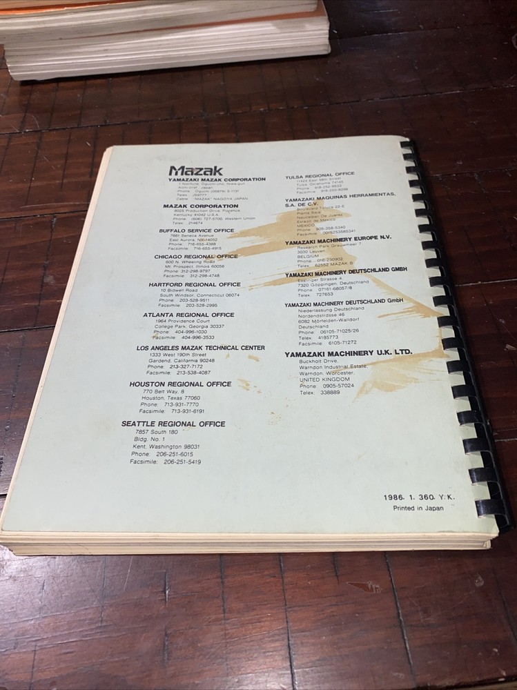 Mazak Programming Manual for Mazatrol Cam M-2