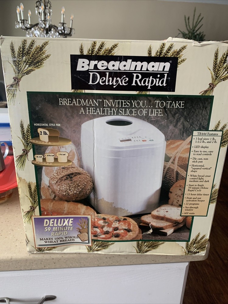 BREADMAN TR444 Deluxe Rapid Automatic Breadmaker Machine Bread Maker Sealed Item