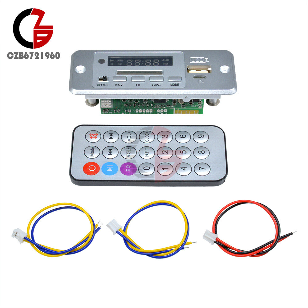 Mini 5V MP3 Decoder Board Bluetooth Controller Remote Amplifier 2*3W 3.6-5V