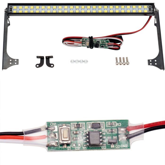 Powerhobby PHBPHLIGHT012 147MM RC Double Row 48 LED Lightbar w/Controller for 1/