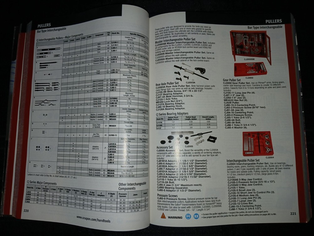 SNAP ON CATALOGUE 1200 GOOD COND.