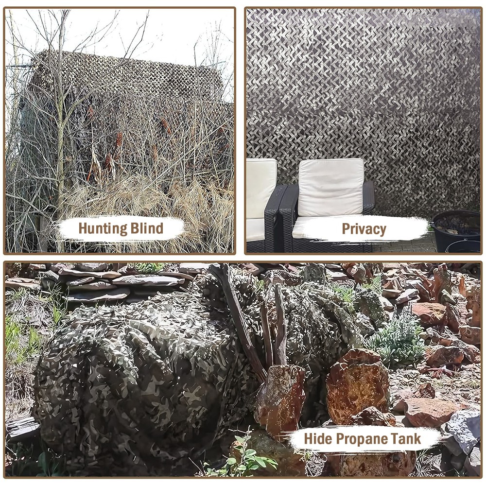 4.9x9.84ft Military Woodland Camouflage Netting Cutable Camo Net Camping Hunting