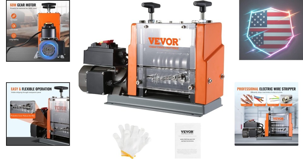 Electric Wire Stripping Machine, 0.06''-0.98'' Automatic Wire Stripper Machin...