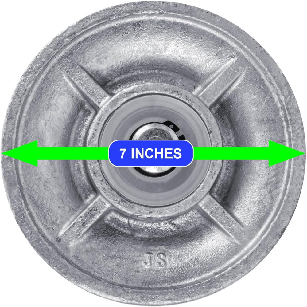 Cantilevered Gate Rollers, Slide Gate Roller Hardware, for 4" Post, 2-3/8" Chain