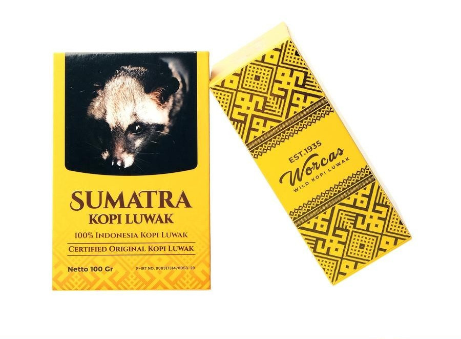 WORCAS Sumatra Luwak Coffee 100gr - Classic Box
