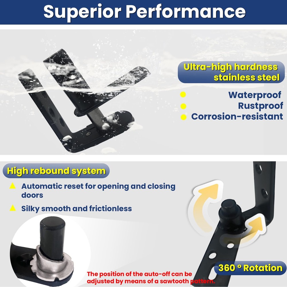 Upgraded Saloon Door Hardware, SelfReturn Double Swing Hinge, Gravity Hinge ...