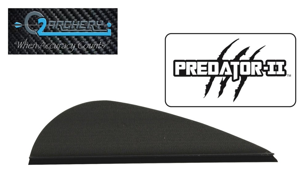 2.0", Black,  Predator-II Vanes , Pkg 50, Q2I, ***When Accuracy Counts***
