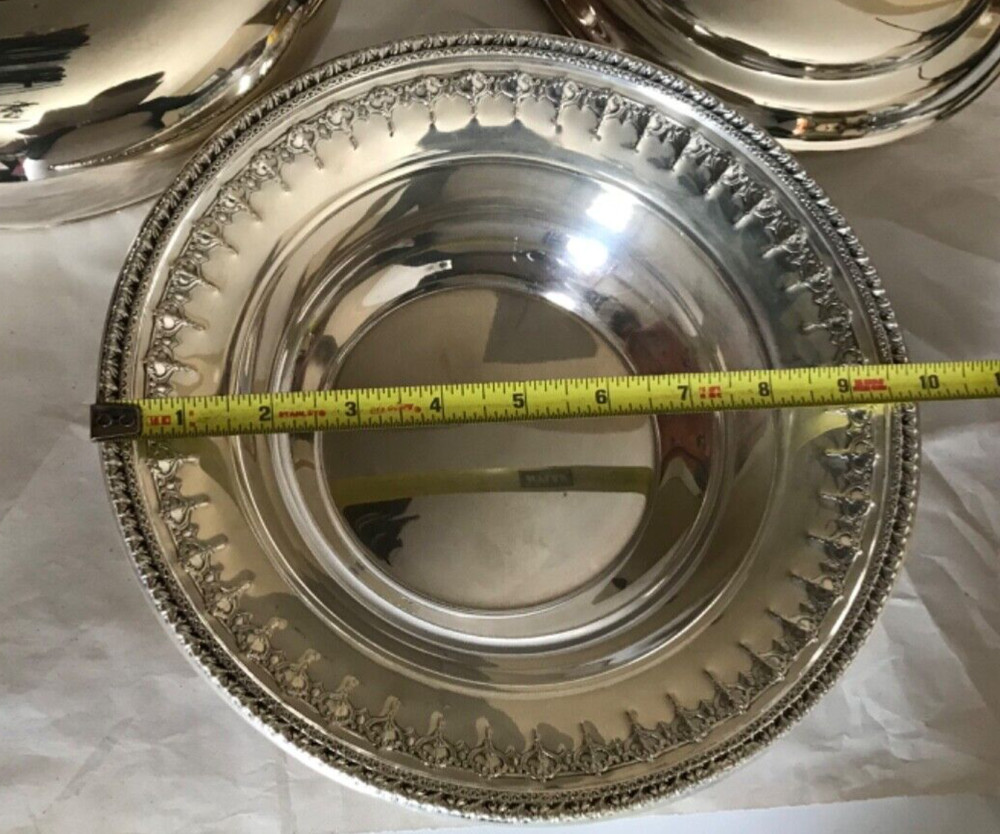REED & BARTON #1202 Silver Plated 10” Round Serving Bowl