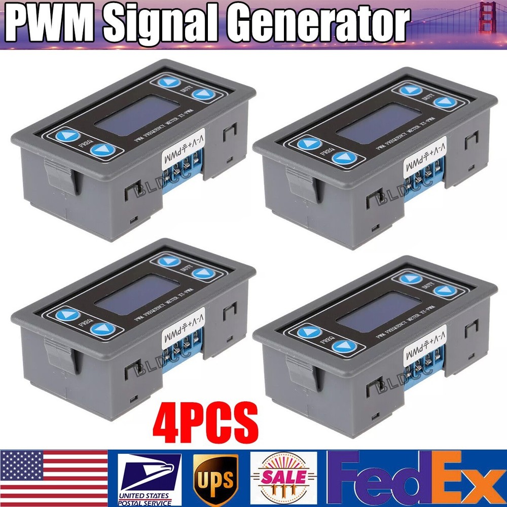 4X Signal Generator PWM Pulse Frequency Duty Cycle Module Adjustable Square Wave