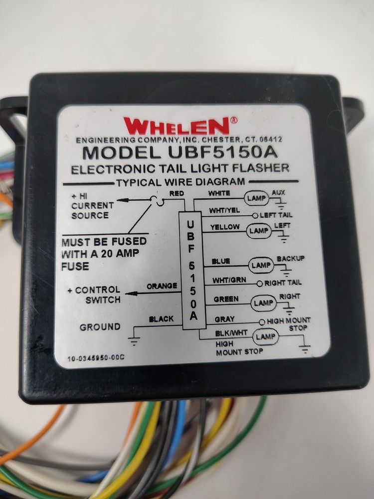 Whelen Brake & Taillight Flasher UBF5150 Great Shape