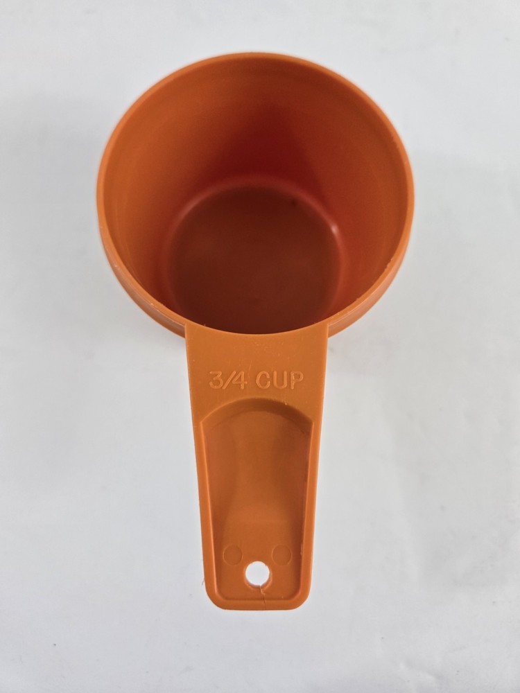 Tupperware Measure Cup 3/4 Cup ONLY Orange Replacement 762 Nesting Measuring