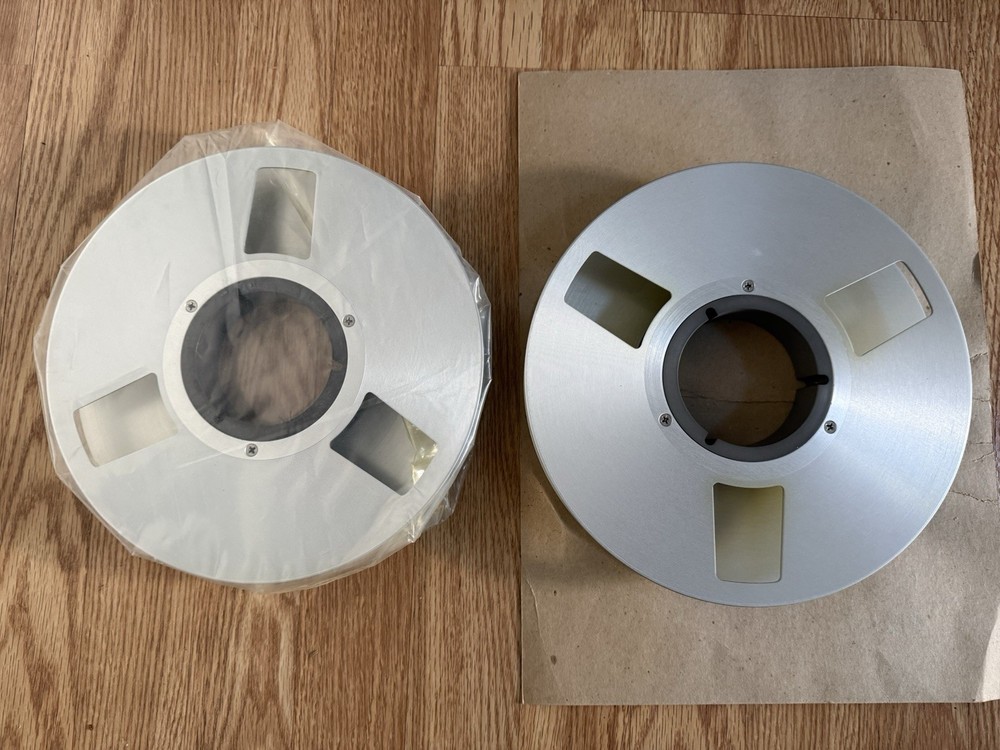 2 EMPTY 1" Videotape Empty Reels 9 3/4"