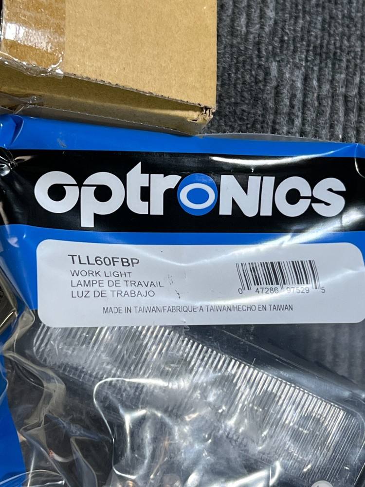 (QTY 5) Optronics TLL60FBP Thinline LED Rectangle Work Light, Flood Beam, 12-24V