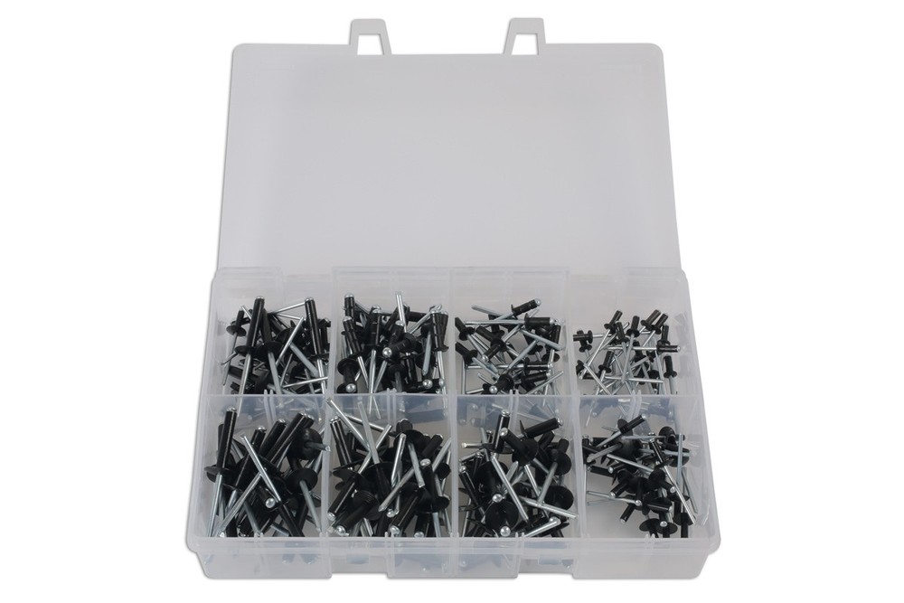 Connect Assorted Popular Black Rivets 200pc 31844
