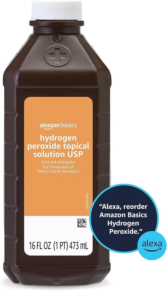 Amazon Basics Hydrogen Peroxide 16oz Topical Solution USP
