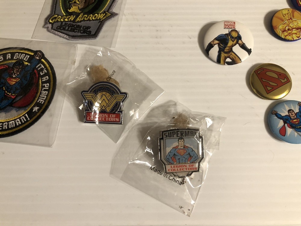Assorted Dc Marvel Other pins and patches