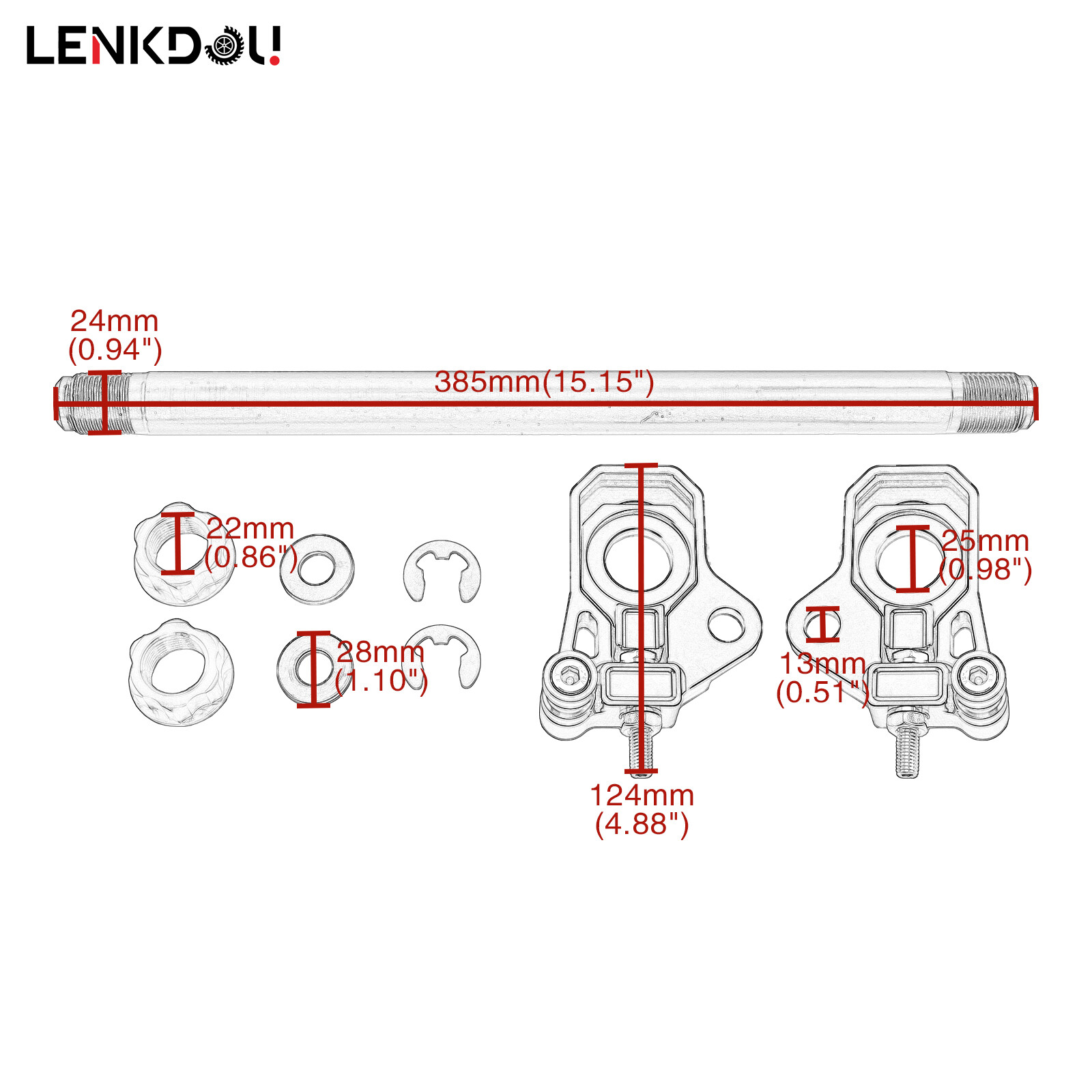 CNC Rear Axle Adjuster Kit For Harley Road King Street Glide Motorcycle Modified