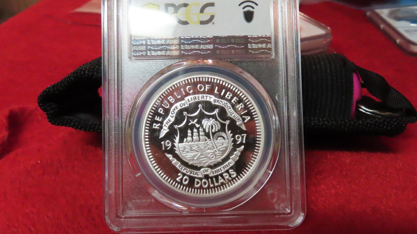 Liberia 1997 Princess Diana Princess of Wales Wedding 1oz .999 Silver PCGS PR68