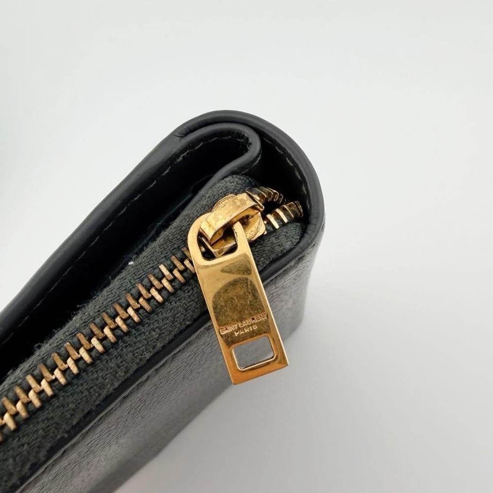 SAINT LAURENT 二つ折り財布 黒