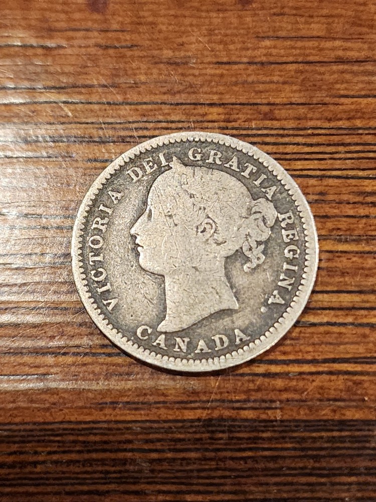 1899 Canada 10 Cents Silver Coin