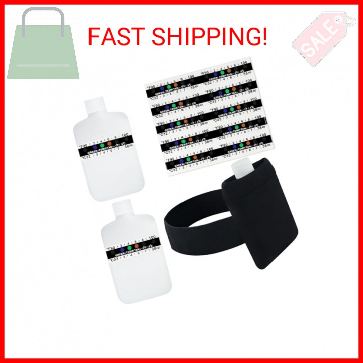 3oz Urine Test Complete Kit, 2 Smaller Translucent Portable Empty Bottle, Hidden