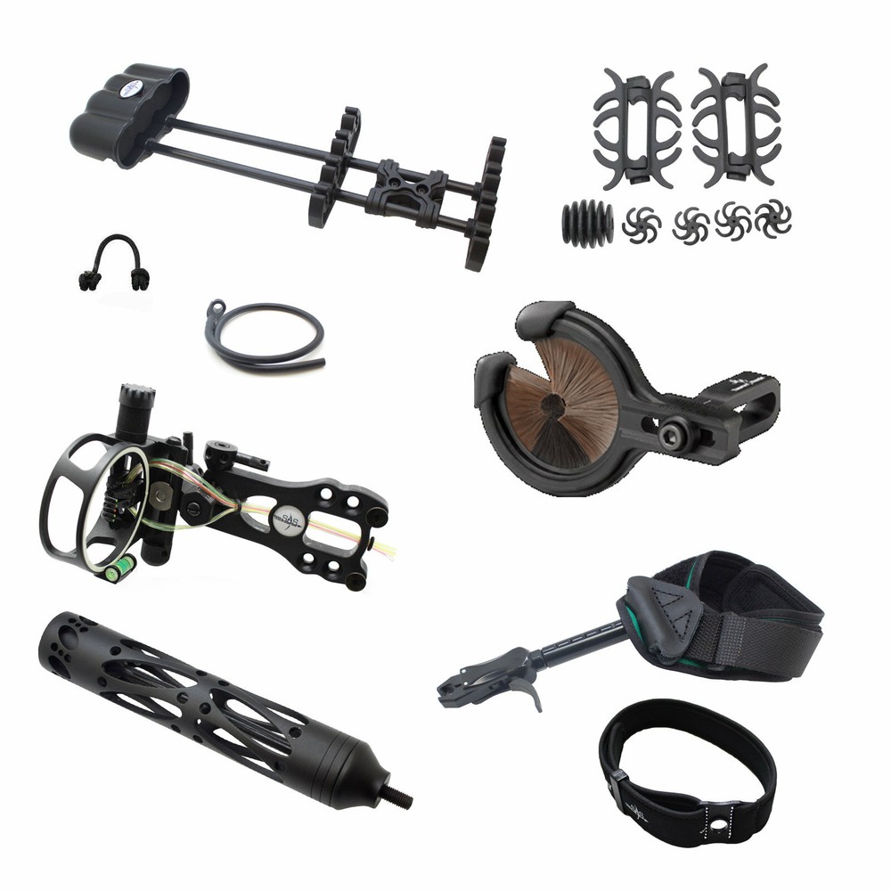 SAS Outrage 30-70 Lbs 25-31" Compound Bow Pro Hunting Ready Package Combo Target