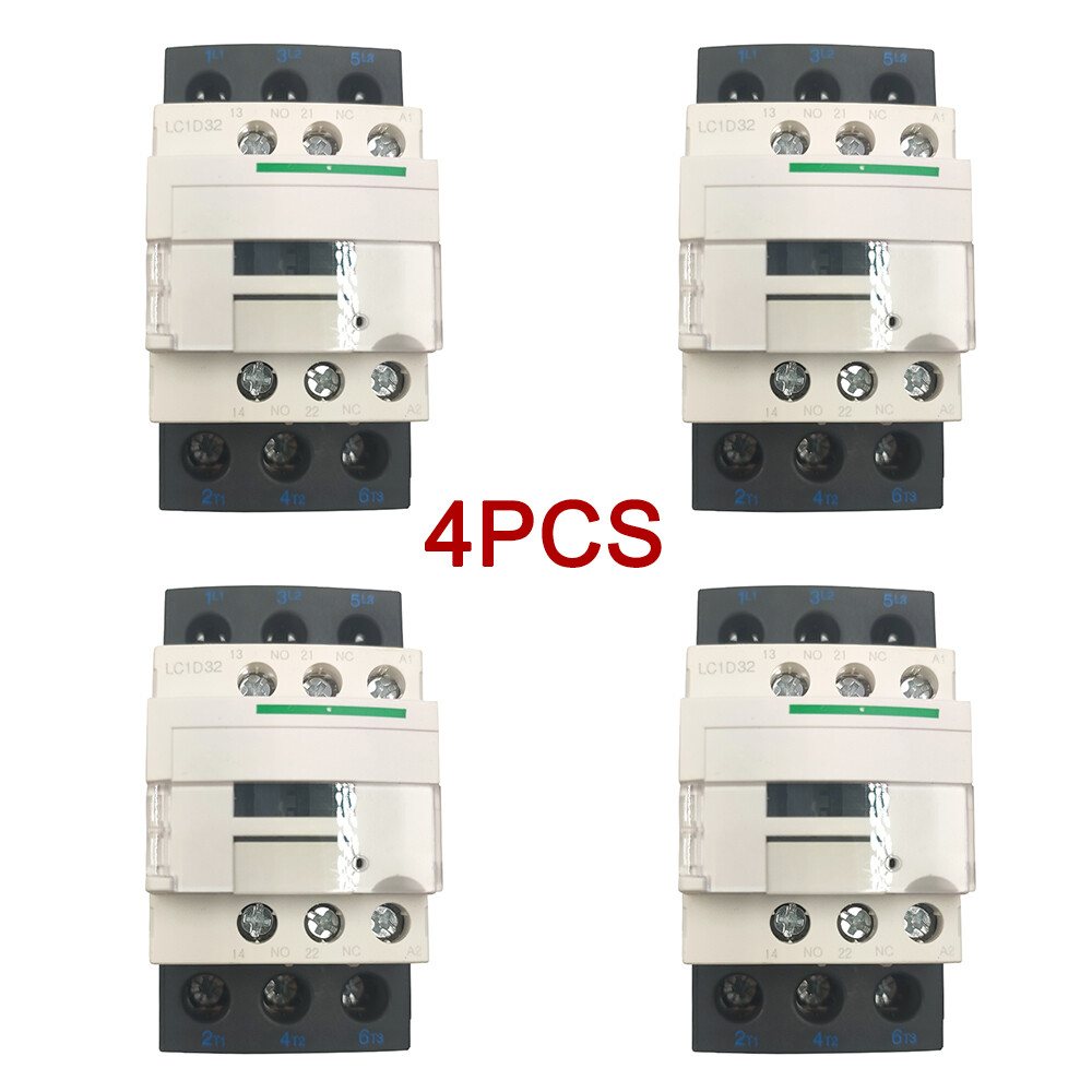4PCS LC1D32E7 Contactor 48V coil replace Schneider contactor LC1D32E7 AC 3P 32A