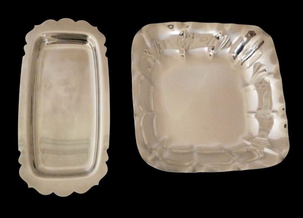 Two Silver Plated Serving Dishes