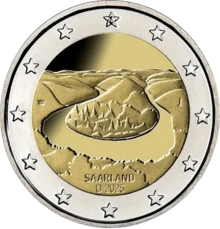 Germany 2025 2 € Commemorative Euros Saar (5 Mints)