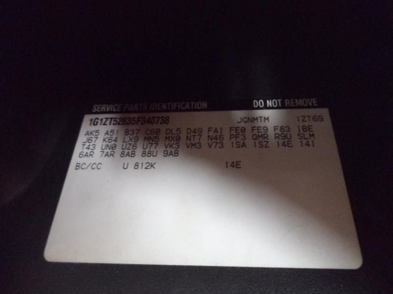 MALIBUNEW 2005 Glove Box 922660