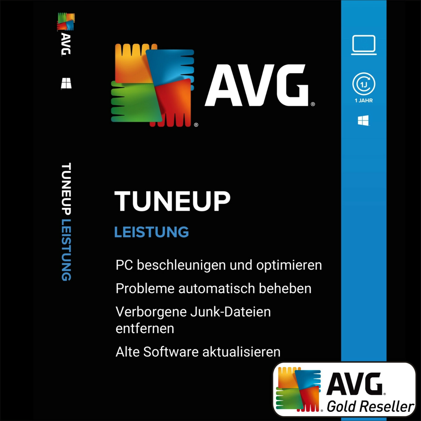 AVG PC TuneUp 2024 1 PC 1Jahr / TuneUp Utilities | Vollversion/Upgrade | UE DE