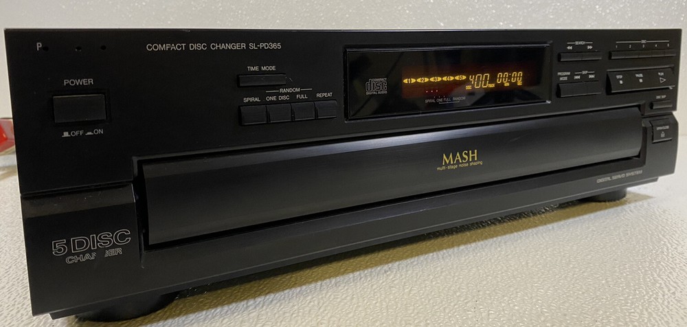 MASH Panasonic 5 Disk CD Changer Player Model SL-PD365 Tested